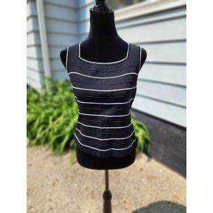 Black and White Tank / Sleeveless - Size Medium